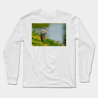 Blue Heron Long Sleeve T-Shirt